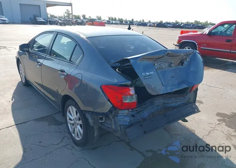 2012 Honda Civic Ex from USA, damaged, VIN 19XFB2F82CE109164